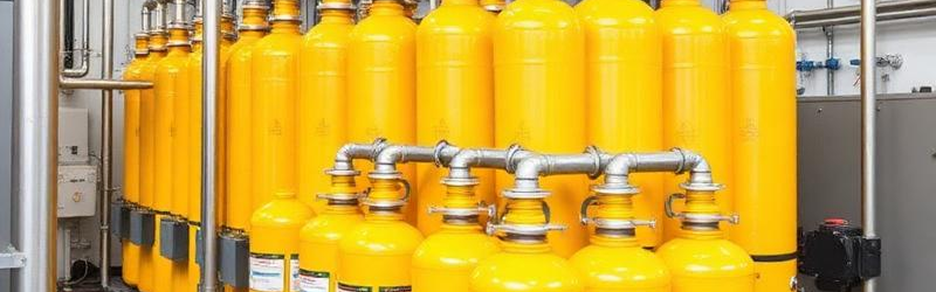 Acetylene gas cylinders